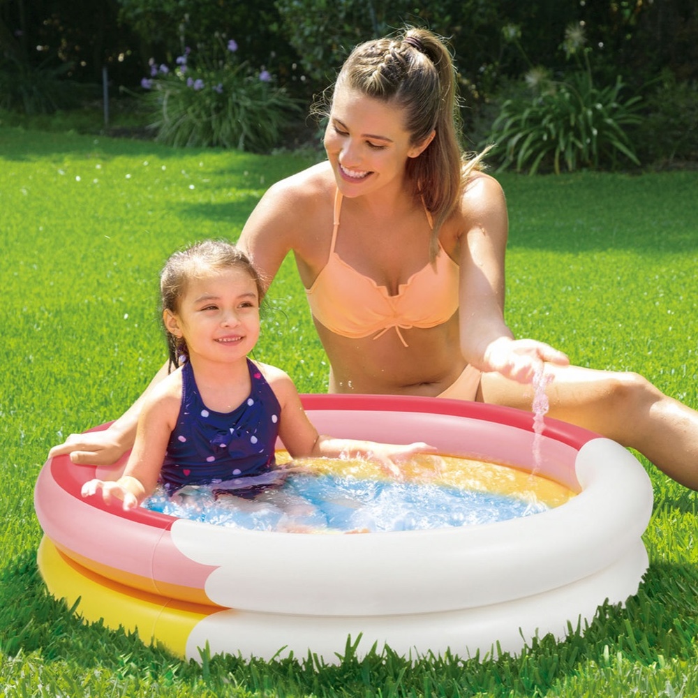 SUMMER WAVES New $15 Rainbow Ring Pool 2-Ring Design R7